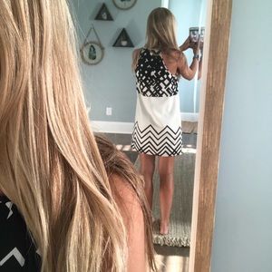 Black and white dress